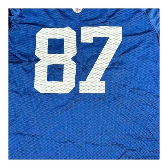 Reebok NFL Reggie Wayne Colts Jersey 2XL - Blue 87 XXL Football Indianapolis - Picture 2 of 5